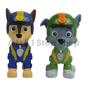 Paw Patrol Jungle Pups Chase & Rocky Figures 2.5" - Spin Master